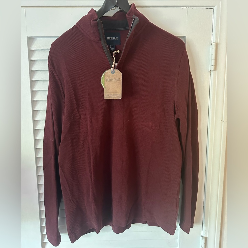 British Khaki Size XL Quarter Zip.